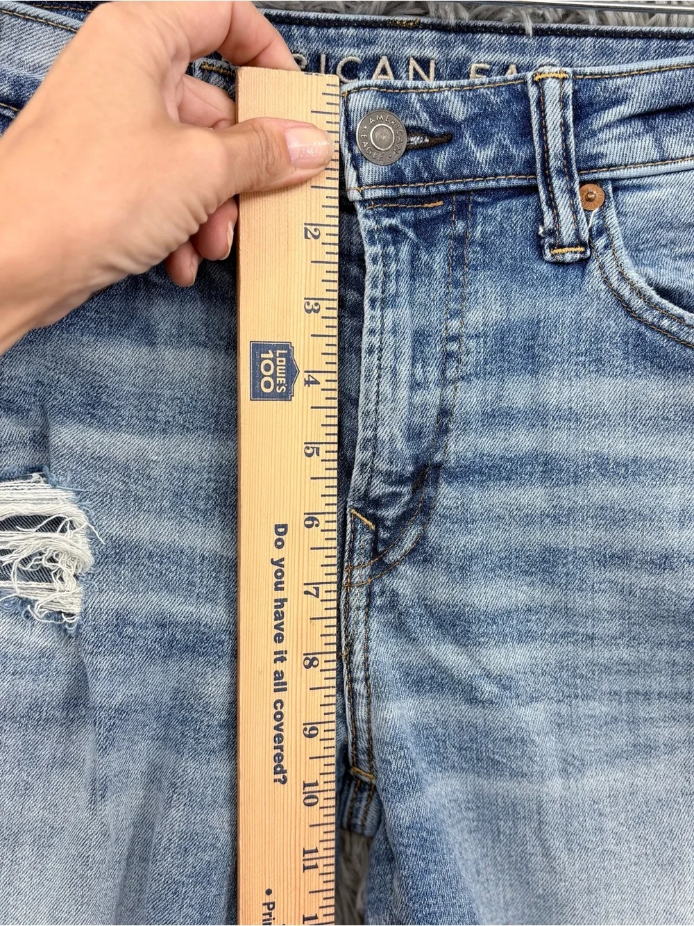 American Eagle Jeans Mens 29 Blue Air Flex Mid Rise Light Wash Athletic Fit